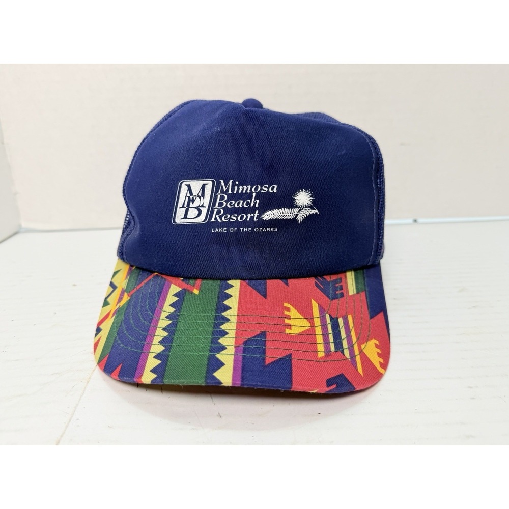 Vintage Mimosa Beach Resort Lake of the Ozarks Mesh Snapback Trucker Hat